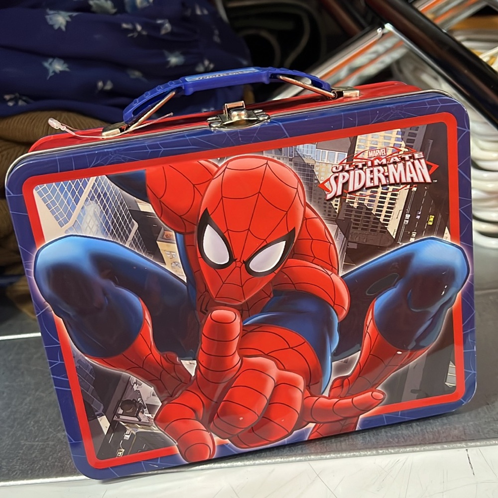 Spider-Man Themed Metal Lunch Box
